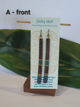 Load image into Gallery viewer, Palm Sheath Earrings - One of a Kind - Choose from a set of four

