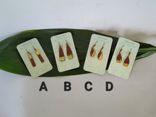 Load image into Gallery viewer, Palm Sheath Earrings - One of a Kind - Choose from a set of four - Gold Leaf
