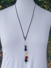 Load image into Gallery viewer, Lokahi Large Chakra Stone Necklace (convertible!)
