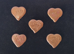 Hand Cast Recycled Hawaiian Copper Heart - Free Shipping within U.S.