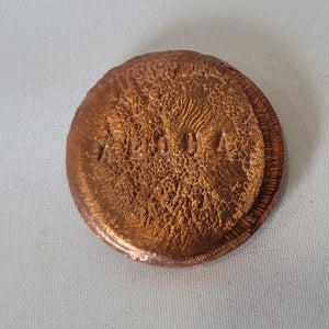 Hand Cast Recycled Hawaiian Copper Triskelion/Triskele Coin - Free Shipping within U.S.