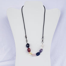 Load image into Gallery viewer, Lokahi Large Chakra Stone Necklace (convertible!)
